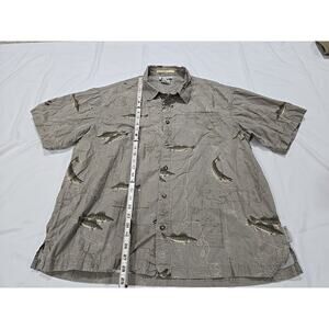 columbia shirt men Extra Large River Lodge Fish